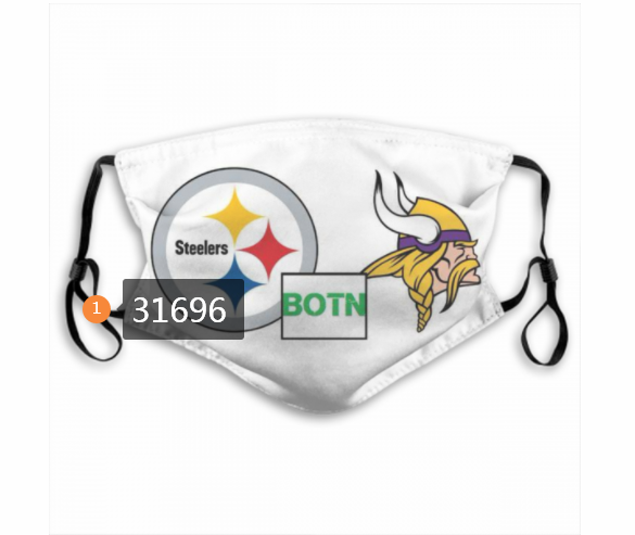 2020 NFL Pittsburgh Steelers 26023 Dust mask with filter